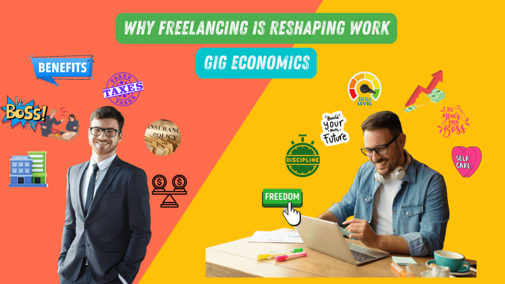 Freelance Gigs Economy! Versus Traditional work setup freelance gigs